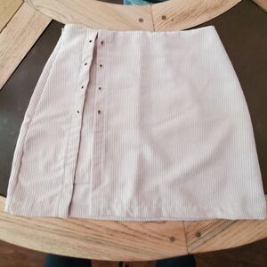 SHEIN Cream Mini Pencil Skirt for Casual Work